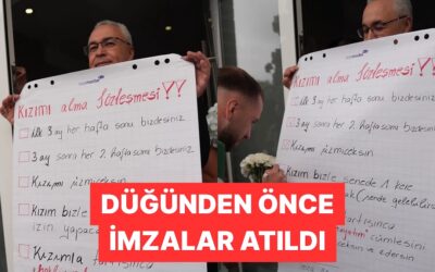 Kızını Evlendiren Baba Damadına Sözleşme İmzalattı