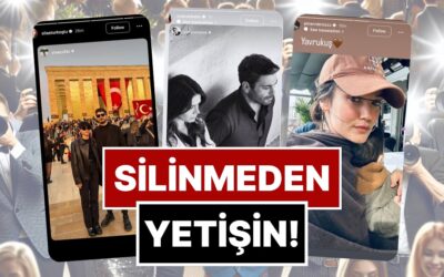Silinmeden Yetişin: 9-15 Kasım&apos;da Ünlülerin Paylaştığı &quot;Kaçarsa Yazık Olur&quot; Temalı Instagram Hikayeleri!