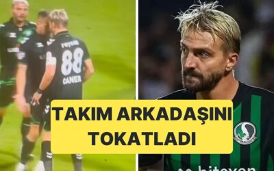 Pendikspor-Sakaryaspor Maçında Caner Erkin Takım Arkadaşı Burak Altıparmak&apos;a Tokat Attı