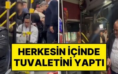 İstanbul’da Otobüste İğrenç Olay: Herkesin İçinde Tuvaletini Yaptı