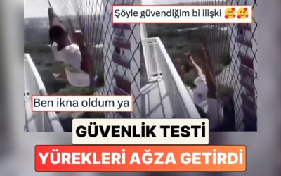 Bir Balkona Kediler İçin File Yapan Usta Sağlamlığını Test Ederken Yürekleri Ağızlara Getirdi