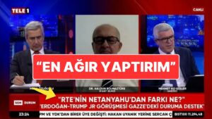 Tele 1&apos;deki &quot;RTE’nin Netanyahu’dan Farkı Ne?&quot; KJ’sine Tepki: &quot;Hesabı En Ağır Şekilde Sorulacak&quot;