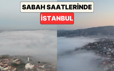 Fantastik Bir Film Sahnesi Gibi: Sisli Bir Güne Uyanan İstanbul&apos;un Sabah Saatlerinde Çekilen Görüntüsü