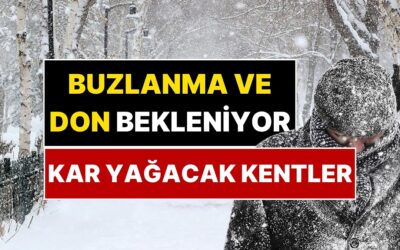 1 Aralık Hava Durumu: Meteoroloji Kar Yağacak Kentleri Açıkladı