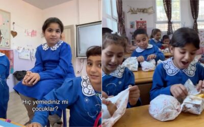 Hayatında Hiç Hamburgerle Tanışmamış Öğrencilerine Hamburger Sürprizi Yapan Öğretmen Kalpleri Isıttı