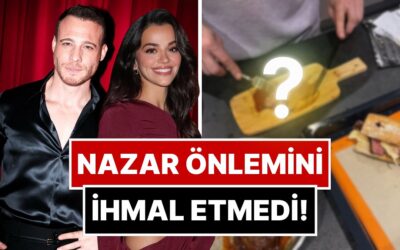 Yüzünü Yine Göstermedi: Aşkını Nazardan Sakınan Selin Yağcıoğlu Kerem Bürsin&apos;in Hazırladığı Yemeği Paylaştı