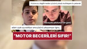 Genç Bir Pilot Günlük Rutinini Paylaştı, Yünüzü Yıkama Şeyliyle Sosyal Medyada Viral Oldu!