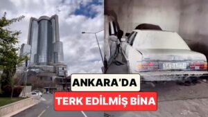 Ankara&apos;da Bir Grup Genç Terk Edilmiş Bir Otel Binasına Girerek İçerde Bırakılanları Kaydetti