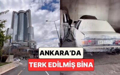 Ankara&apos;da Bir Grup Genç Terk Edilmiş Bir Otel Binasına Girerek İçerde Bırakılanları Kaydetti