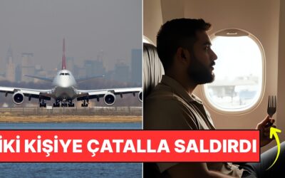 Chicago-Frankfurt Seferinde Uçak Dehşeti: Bağırıp, Yolculara Çatalla Saldırdı!