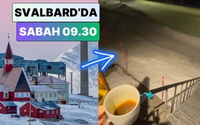 Bir Gezgin Türklere Oturum İzni Veren Svalbard&apos;da Sabah Saatlerindeki Havayı Paylaştı
