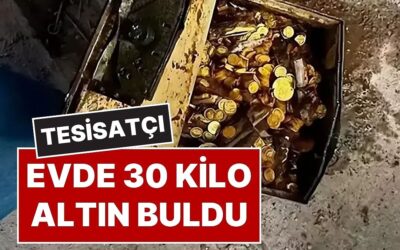 Değeri 2 Milyon Euro: Bir Evde Tadilat Yapan Tesisatçı, 30 Kilo Altın Buldu