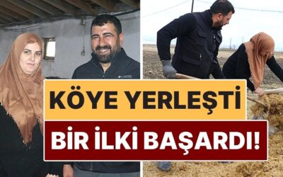 Köyde Hayat Kurdu, Bir İlki Başardı! Eşini İkna Edip Üretime Öncü Oldu