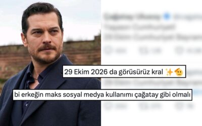 X Hesabını Bayramdan Bayrama Kullanan Çağatay Ulusoy&apos;dan Erkeklere Sosyal Medya Kullanımı Dersi!