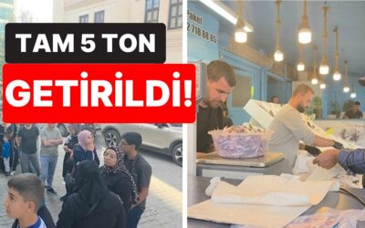 Cumhuriyet Bayramı’na Özel Getirilen 35 Liralık Hamsi İçin Şanlıurfa’da Uzun Kuyruk Oluştu