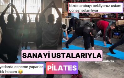 Ustalar Güneşi Selamladı: Bir Yoga Eğitmeni Sanayide Ustalarla Yoga Yaptı