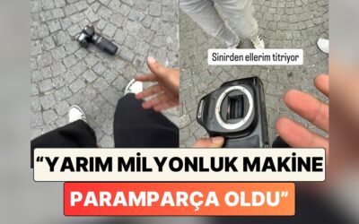 Sokak Fotoğrafları ile Tanınan Ediz Özcan'a Çarpan Bir Vatandaş Kamerasını Kırdı