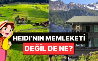 Heidi&apos;nin Memleketi: Nüfusu 200&apos;ü Bulmayan Bu Köye Tek Ulaşım Aracı Teleferik