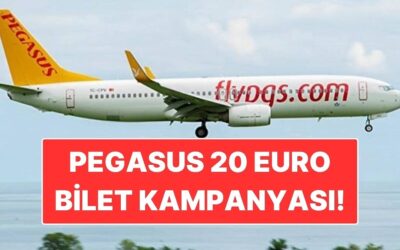 Pegasus 20 Euro Bilet Kampanyası Ne Zaman? 5-6 Kasım Pegasus Kampanyası Hangi Ülkelerde Geçerli?