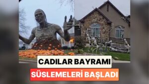 Teknoloji ile Başka Bir Seviyeye Gelmiş: ABD'de Cadılar Bayramı İçin Yapılan Süslemeler Gündem Oldu