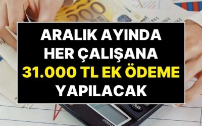 Hükümetin Kararı Ülkeyi Karıştırdı: Aralık Ayında Tüm Çalışanlara 31 Bin TL Ek Ödeme Yapılacak!