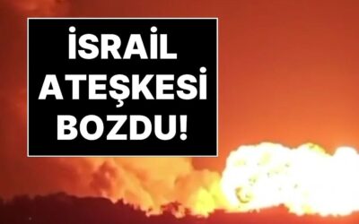 İsrail, Ateşkesi Bozdu! Lübnan&apos;ın Güneyinde ve Doğusunda 10&apos;dan Fazla Hava Saldırısı Düzenlendi