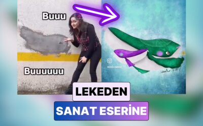Günlük Hayatta Karşılaştığı Şekilleri Sanat Eserine Dönüştüren İçerik Üreticisinin Yaratıcı Çalışmaları