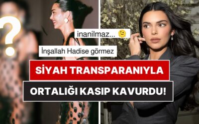 Kendall Jenner, Baştan Aşağı Transparan Elbisesiyle Defileyi Salladı!