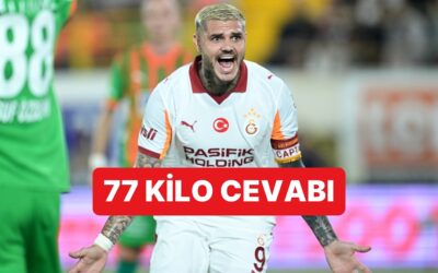 Galatasaray&apos;da Icardi, Maç Sonunda Kilo Eleştirilerine Yanıt Verdi