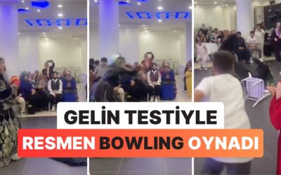Kına Gecesindeki Testi Kırma Oyununda Fırlattığı Testiyle Damadı Deviren Gelin