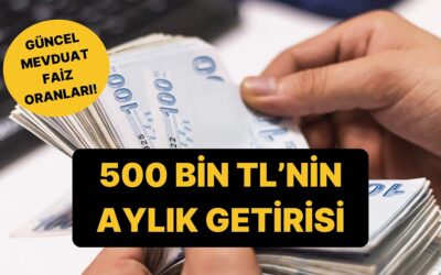 Mevduat Faizleri Netleşti: 500 Bin TL&apos;nin Aylık Getirisi Belli Oldu!
