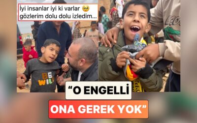 &quot;O Engelli Ona Gerek Yok&quot; Denilen Çocuğu Hediyesiz Bırakmayan Ankara Abisi Çocuğun Mutluluğunu Paylaştı